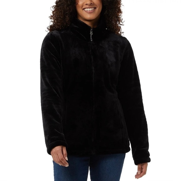 32 Degrees Ladies' Plush Jacket, Black, Super Soft, Small NWT - Picture 1 of 16